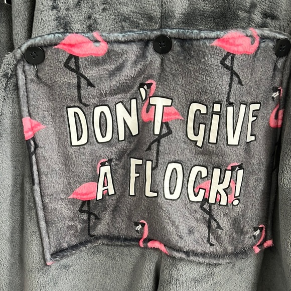 Womens brand new plush “Don’t give a flock” onesie. Great Halloween costume! - Picture 2 of 5